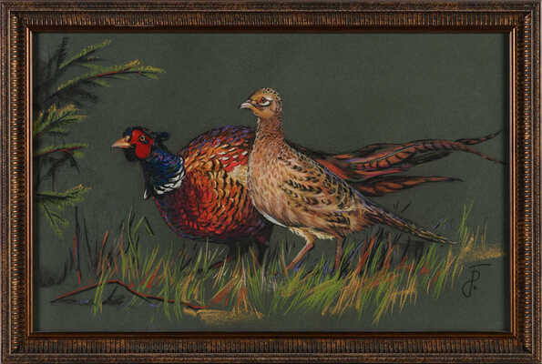 Бакицкая Ольга Вячеславовна. Лот из двух картин «Глухари» и «Фазаны» 